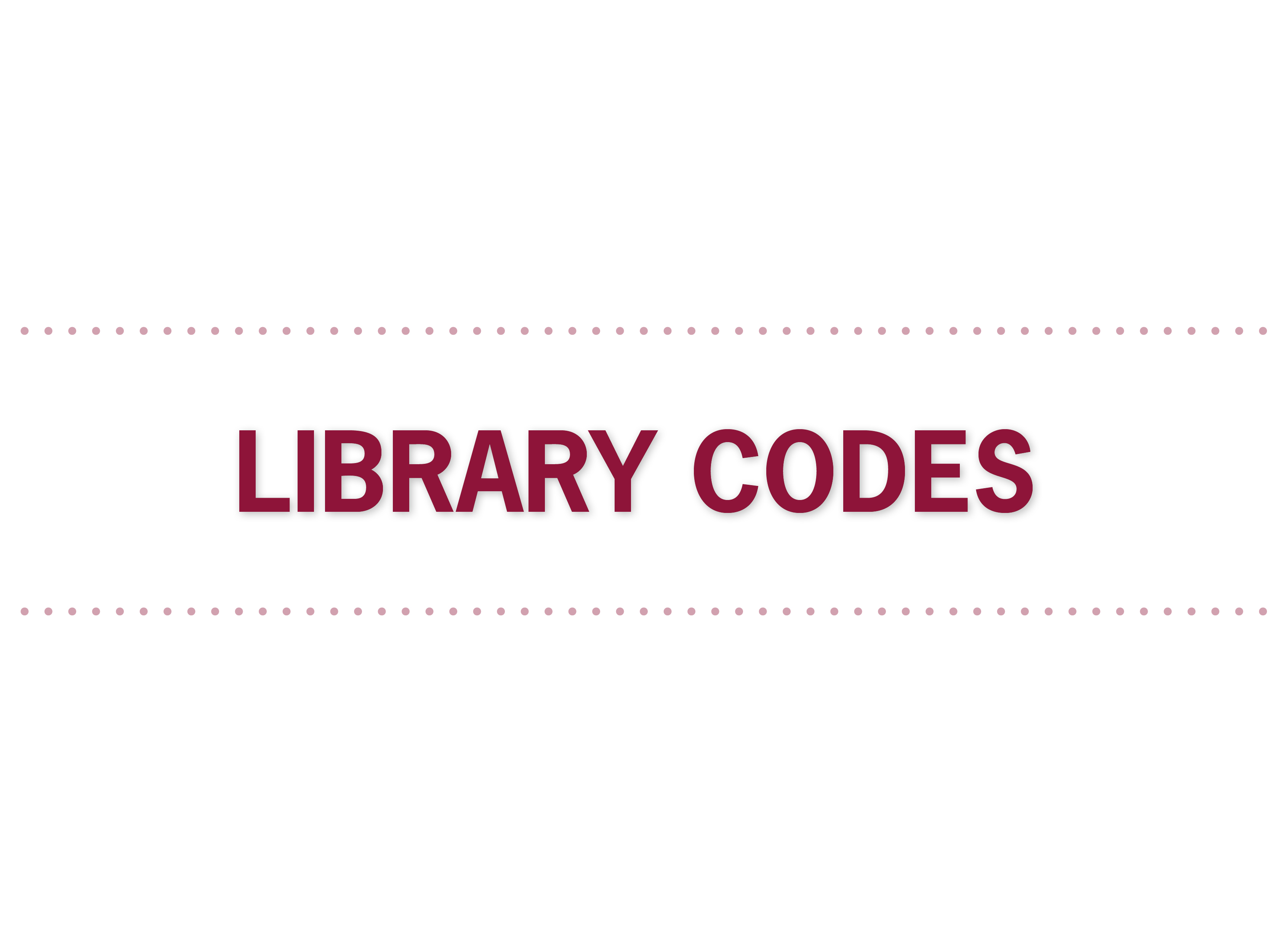 LIBRARY CODES - Dynamic Abutment Solutions EN